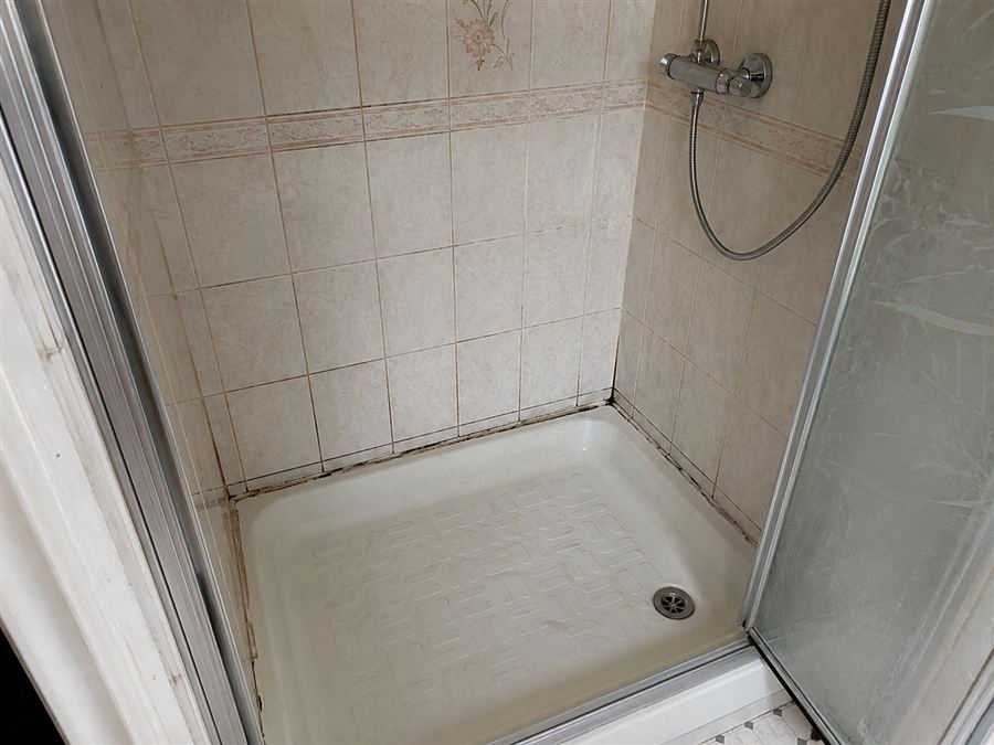 Shower area before the work